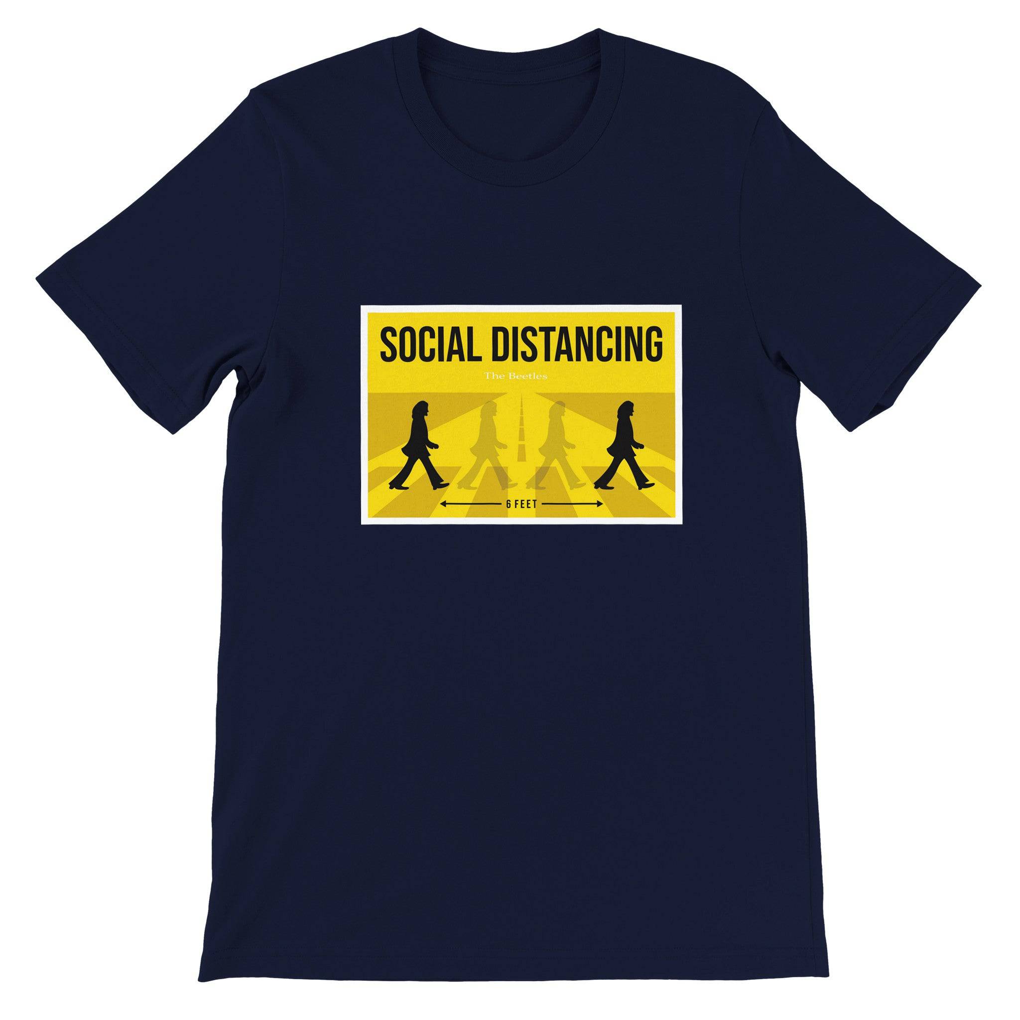 Budget Unisex Crewneck T-shirt/Social-Distancing - Enet Images