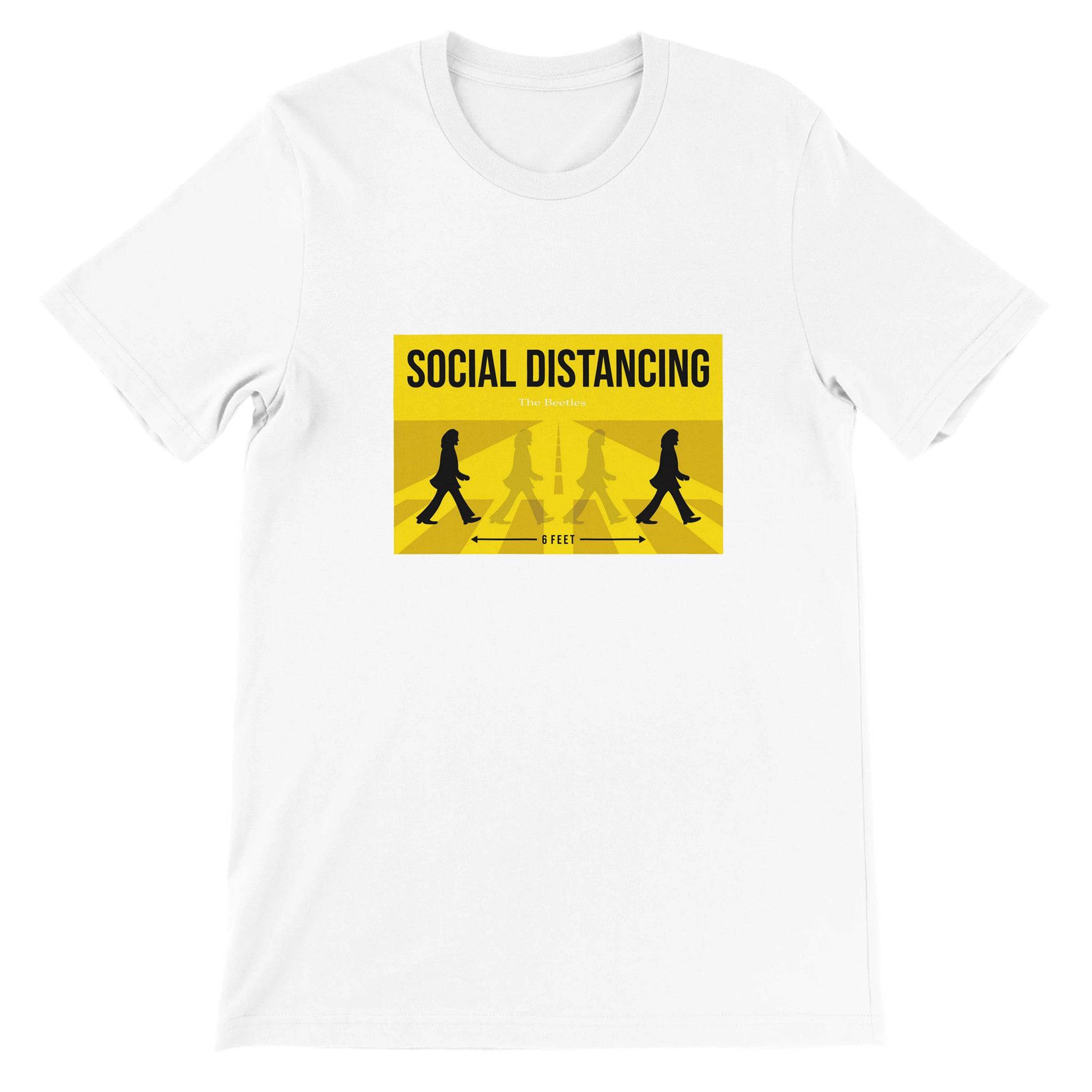 Budget Unisex Crewneck T-shirt/Social-Distancing - Enet Images