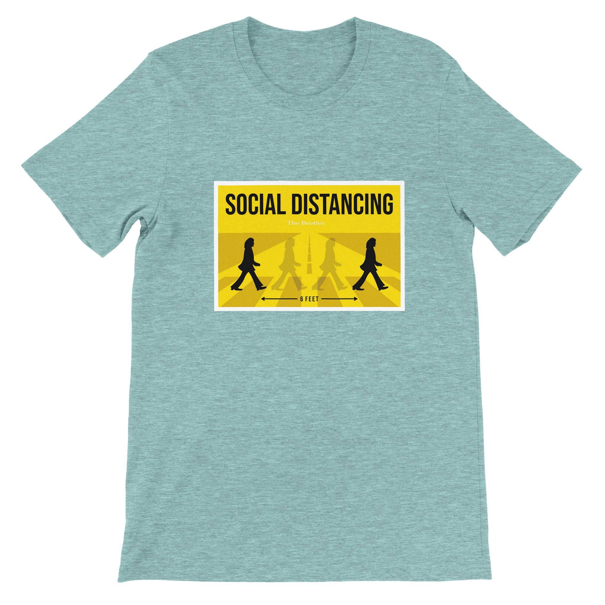 Budget Unisex Crewneck T-shirt/Social-Distancing - Enet Images