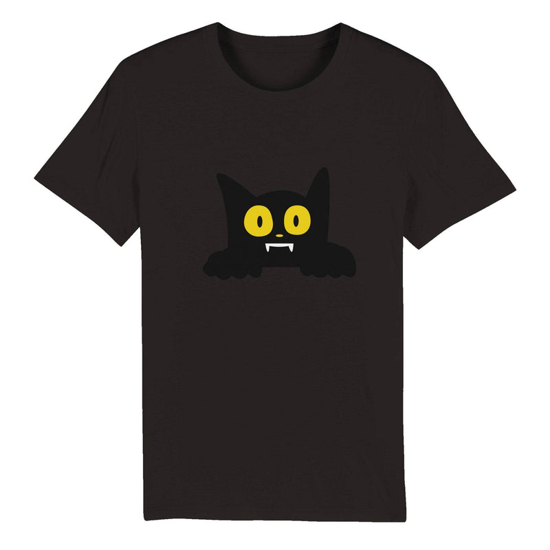 100% Organic Unisex T-shirt/Cat-Halloween - Enet Images