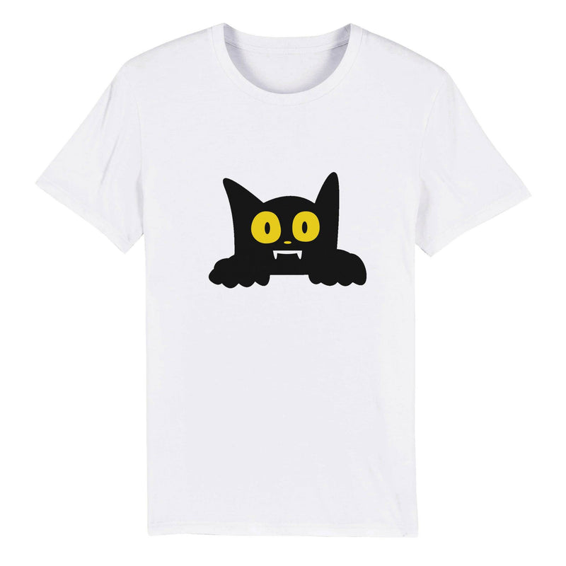 100% Organic Unisex T-shirt/Cat-Halloween - Enet Images