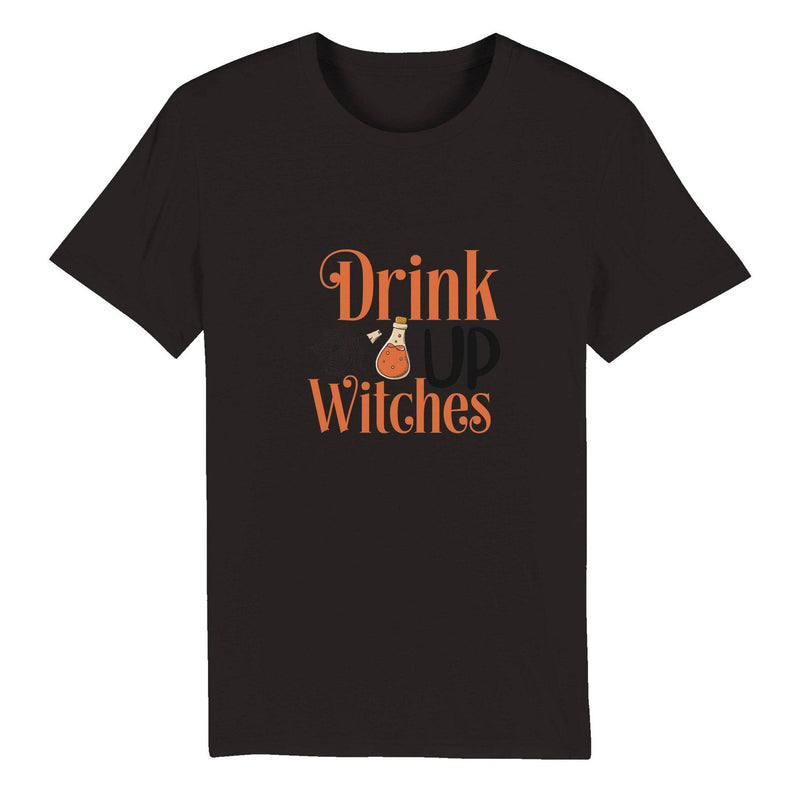 100% Organic Unisex T-shirt/Drink-Up-Witches - Enet Images