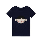 100% Organic Unisex T-shirt/Funny-Face-And-Red-Chicks - Enet Images