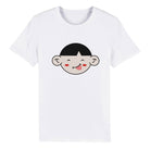 100% Organic Unisex T-shirt/Funny-Face-And-Red-Chicks - Enet Images