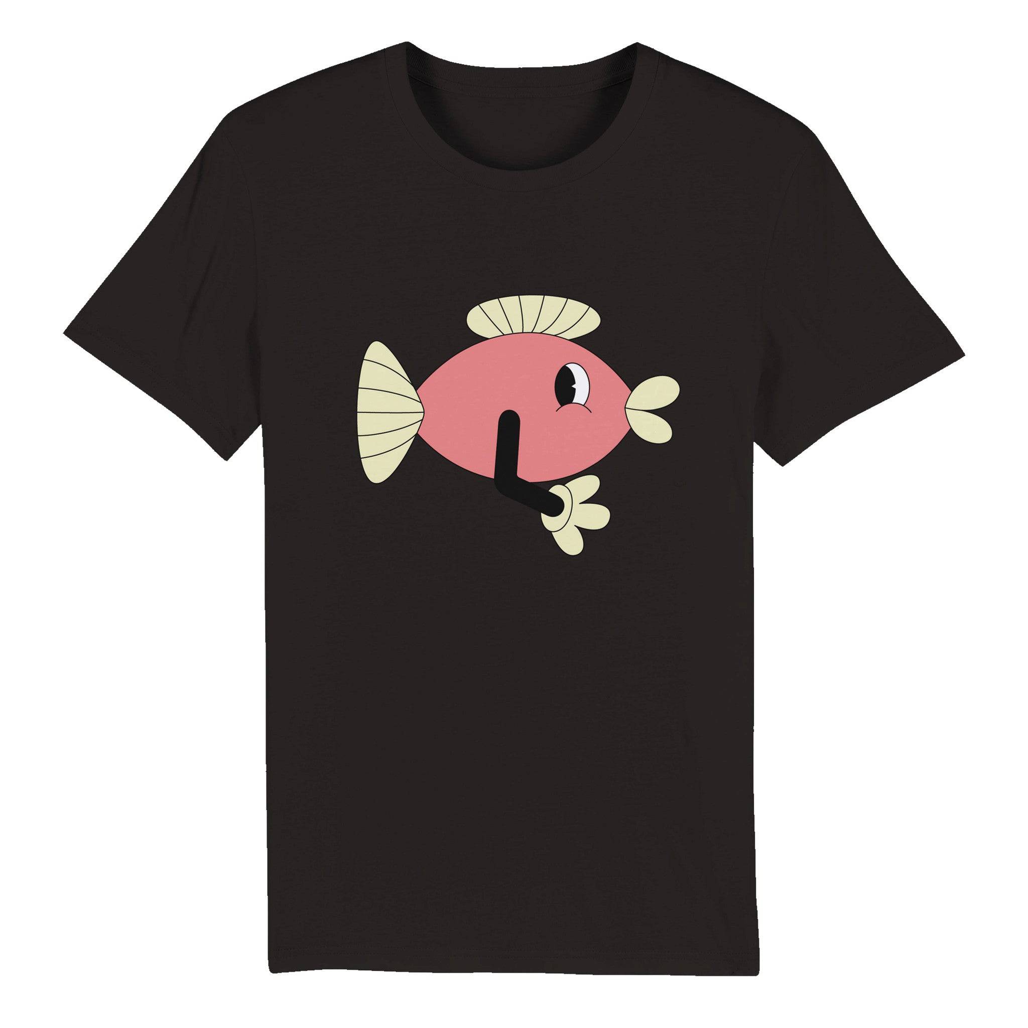 100% Organic Unisex T-shirt/Funny-Fish - Enet Images