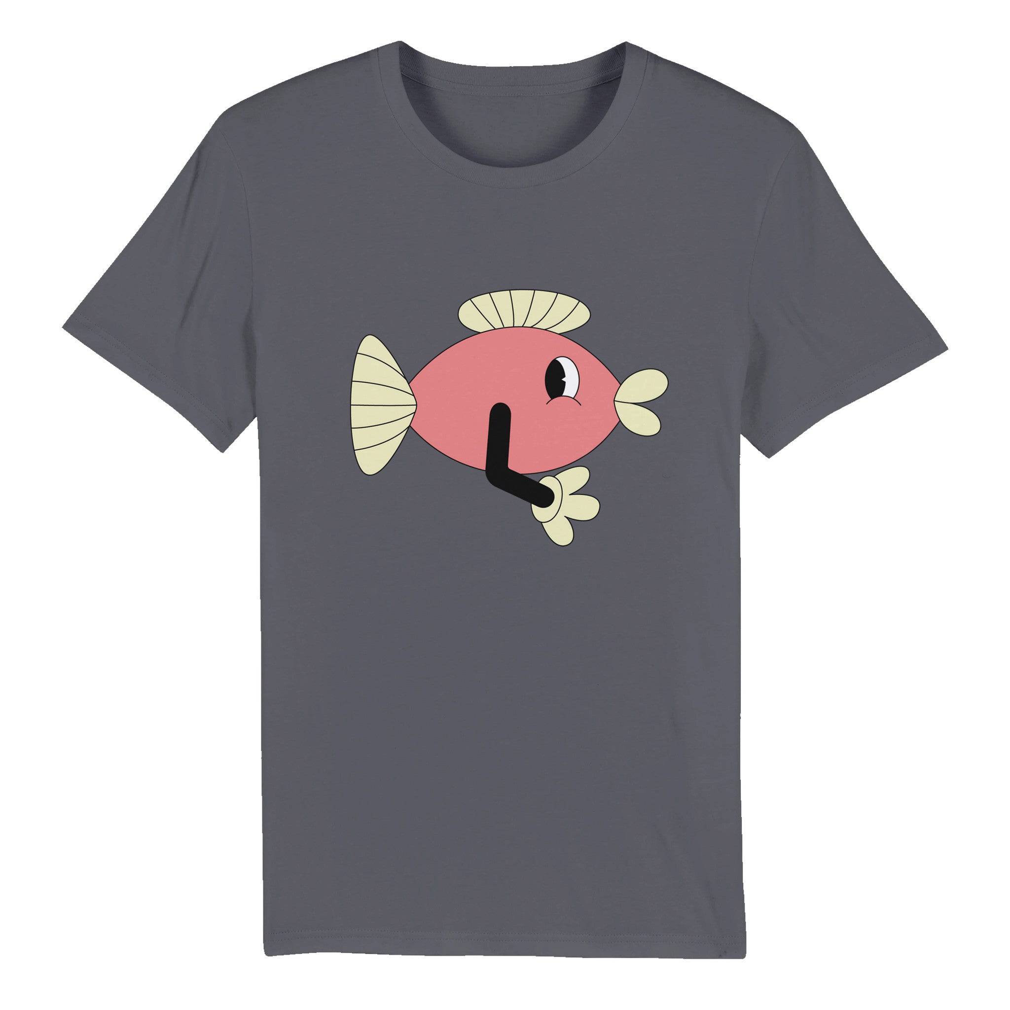 100% Organic Unisex T-shirt/Funny-Fish - Enet Images