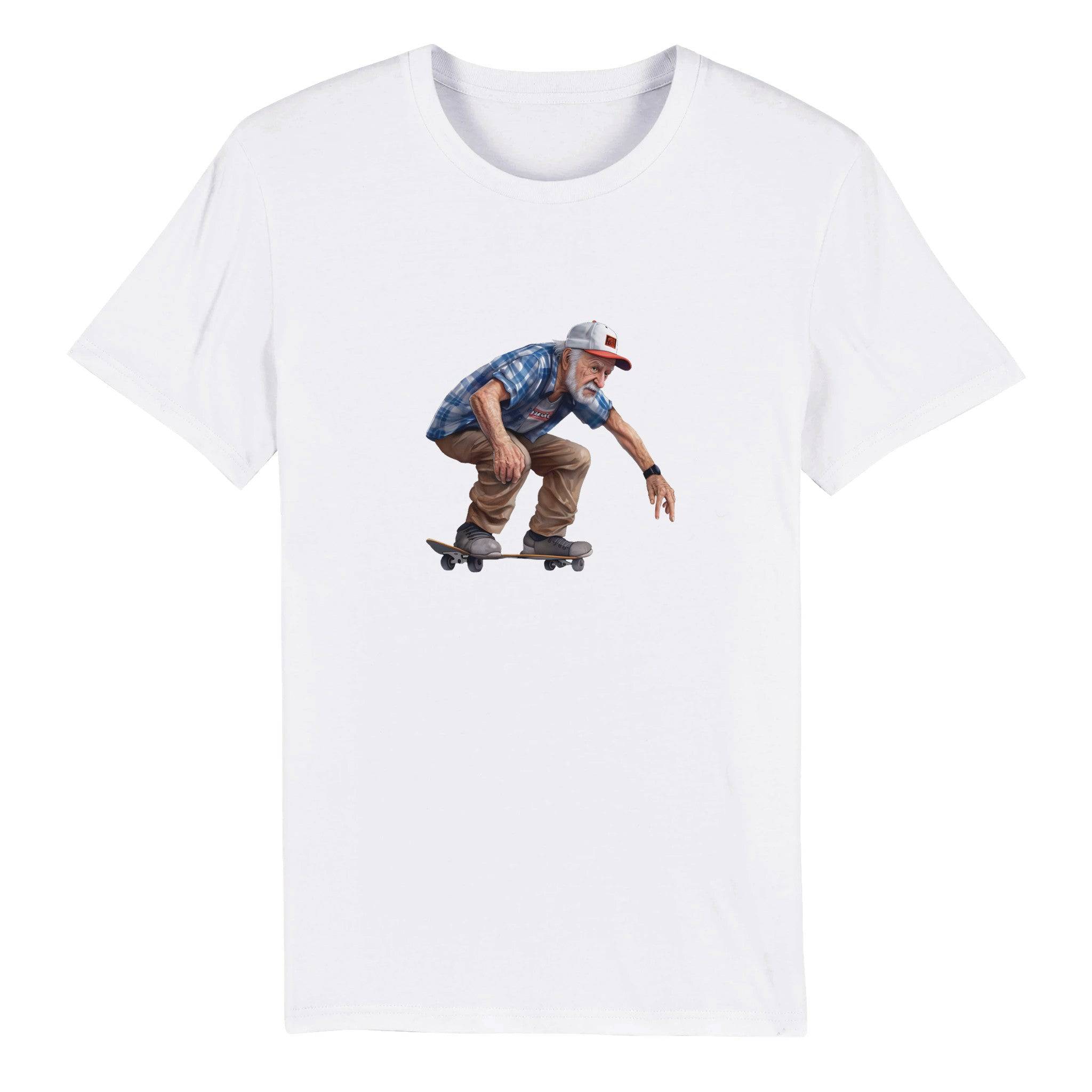 100% Organic Unisex T-shirt/Grandpa-Skate - Enet Images