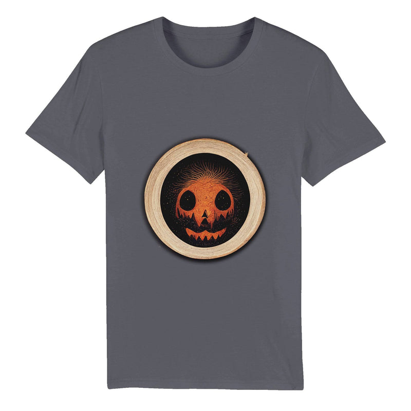 100% Organic Unisex T-shirt/Halloween-Pumkin - Enet Images