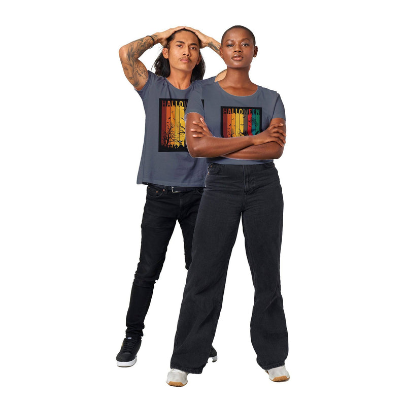 100% Organic Unisex T-shirt/Helloween-Trees - Enet Images