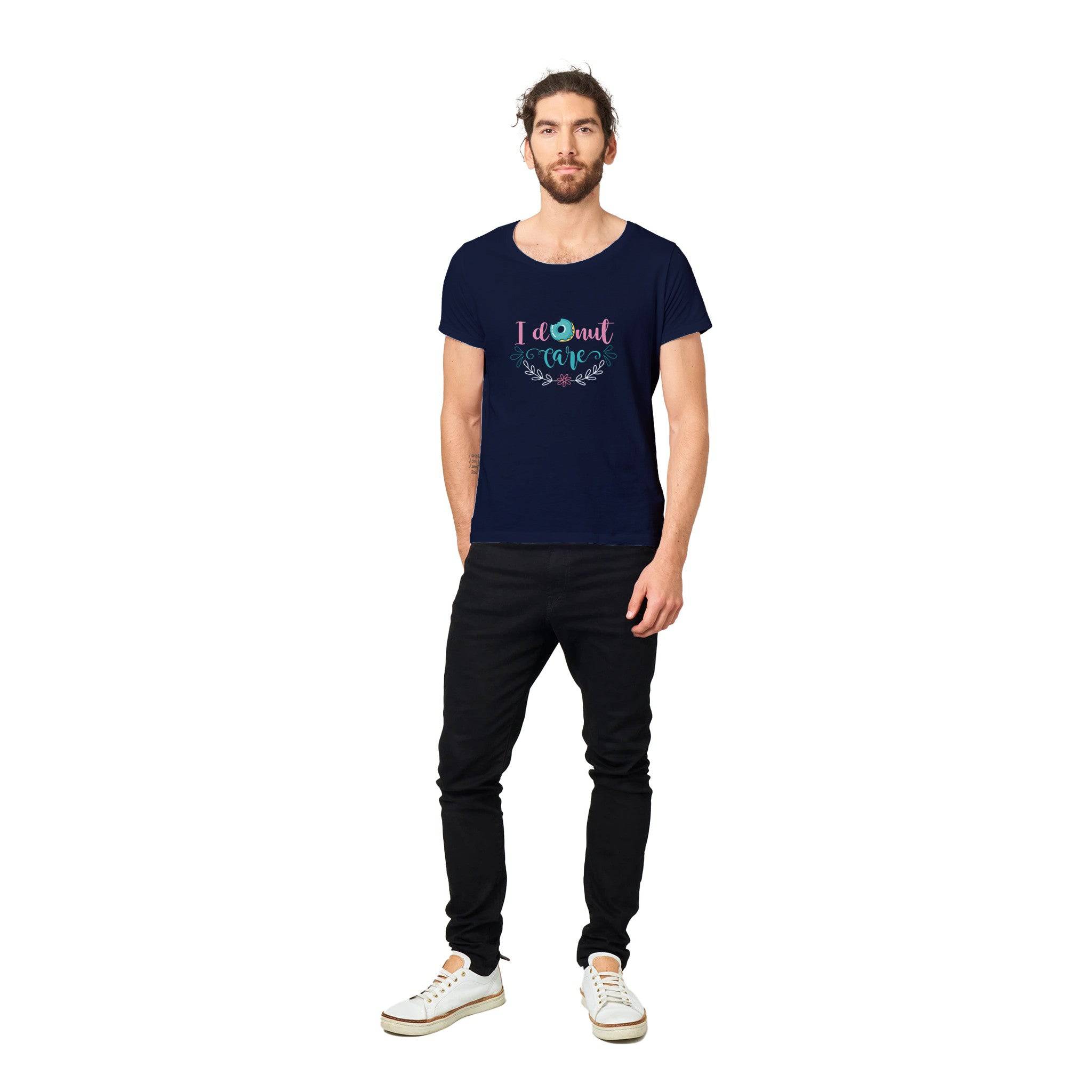 100% Organic Unisex T-shirt/I-Donut-Care - Enet Images