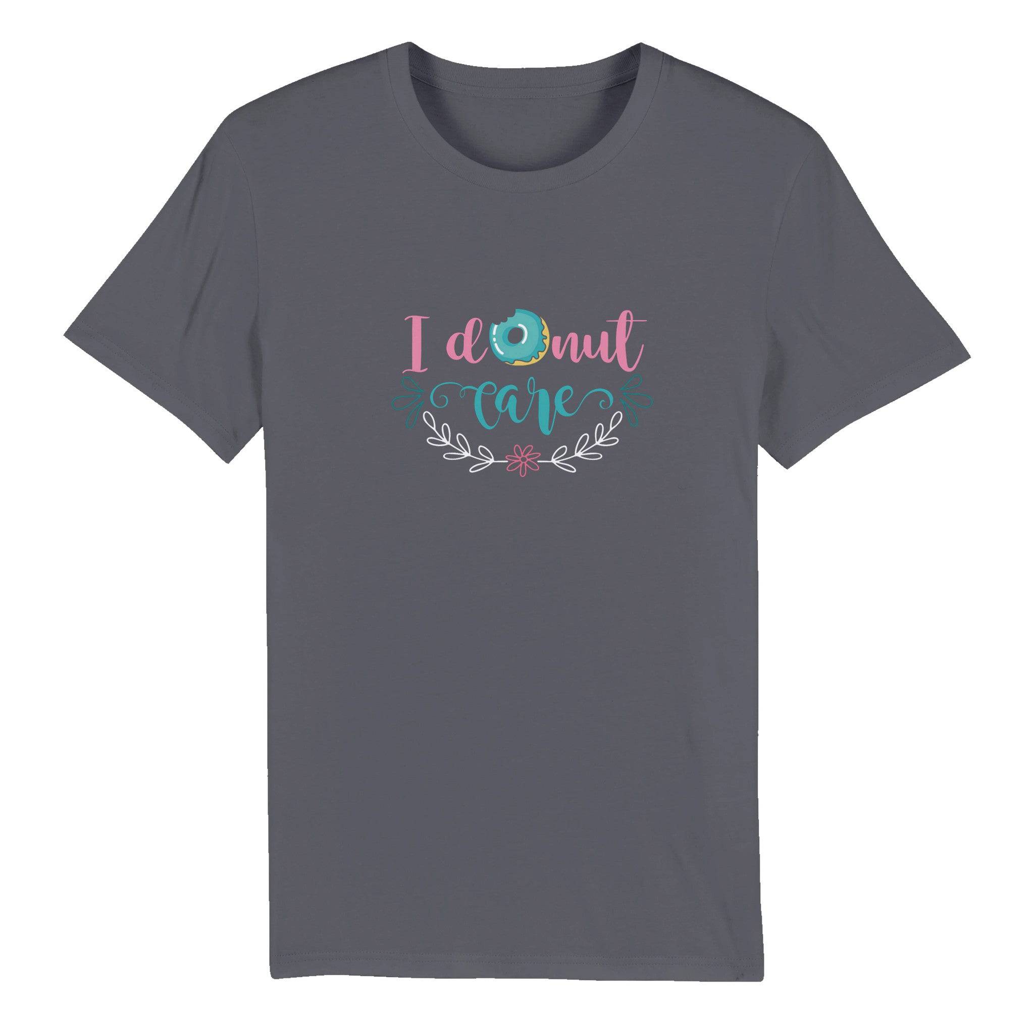 100% Organic Unisex T-shirt/I-Donut-Care - Enet Images