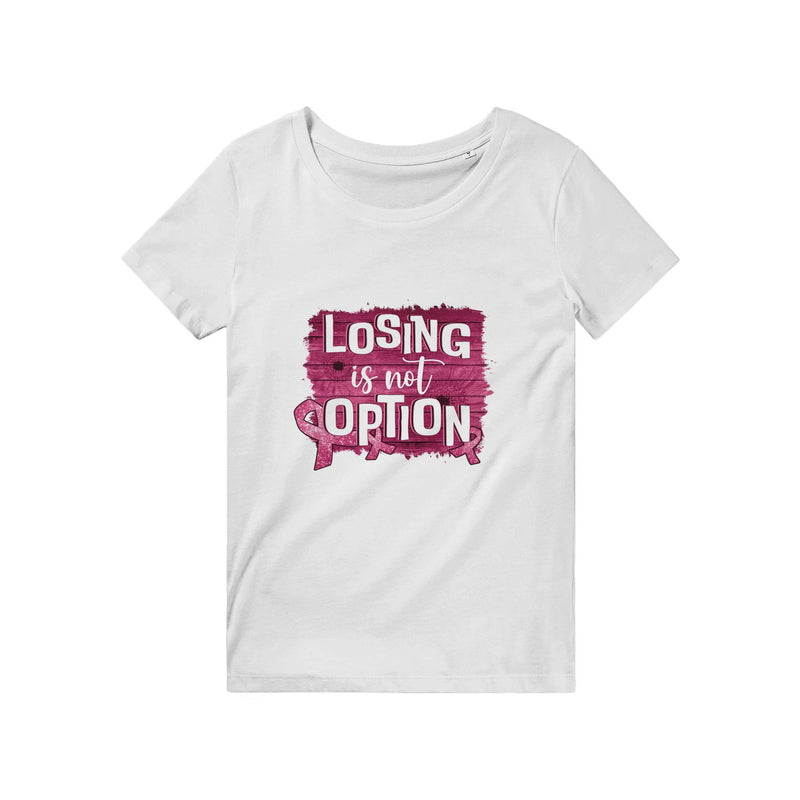 100% Organic Unisex T-shirt/Losing-Is-Not-An-Option - Enet Images
