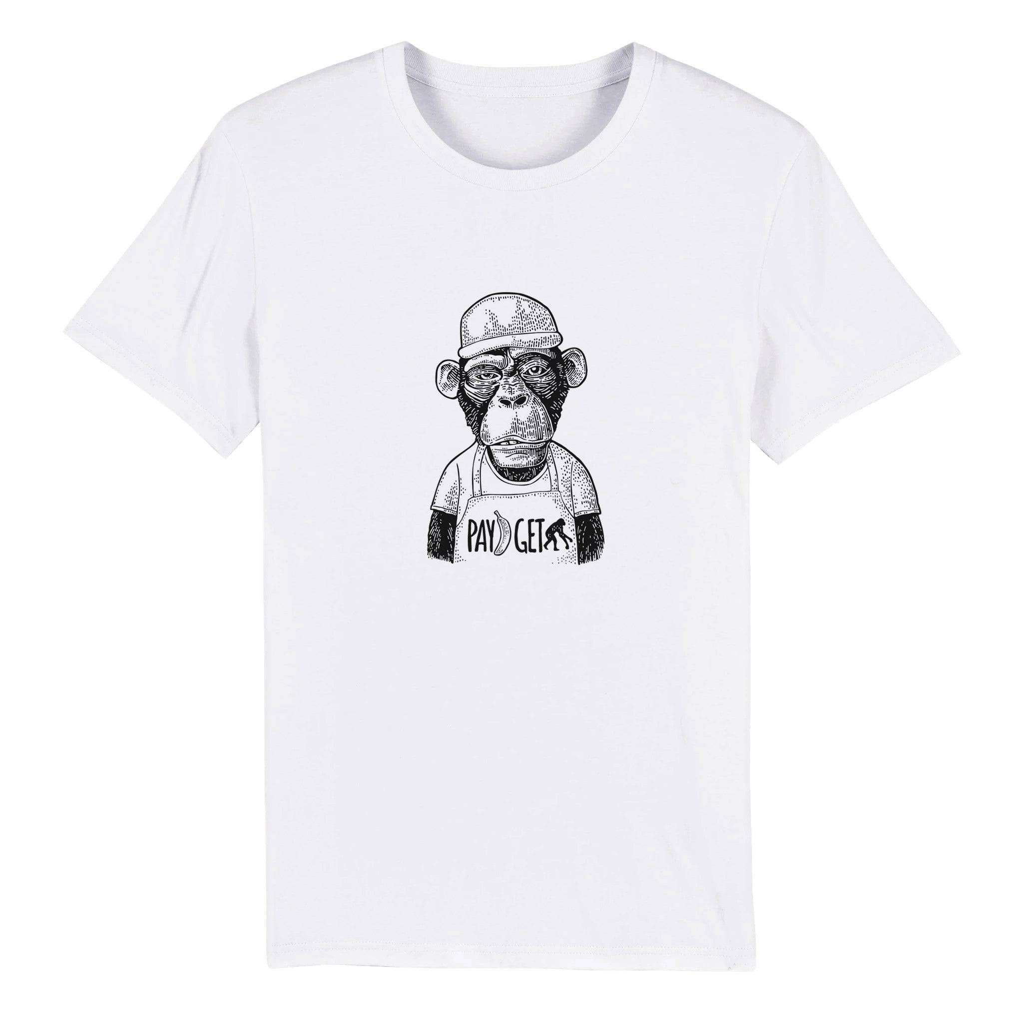 100% Organic Unisex T-shirt/Monkey-Banana - Enet Images