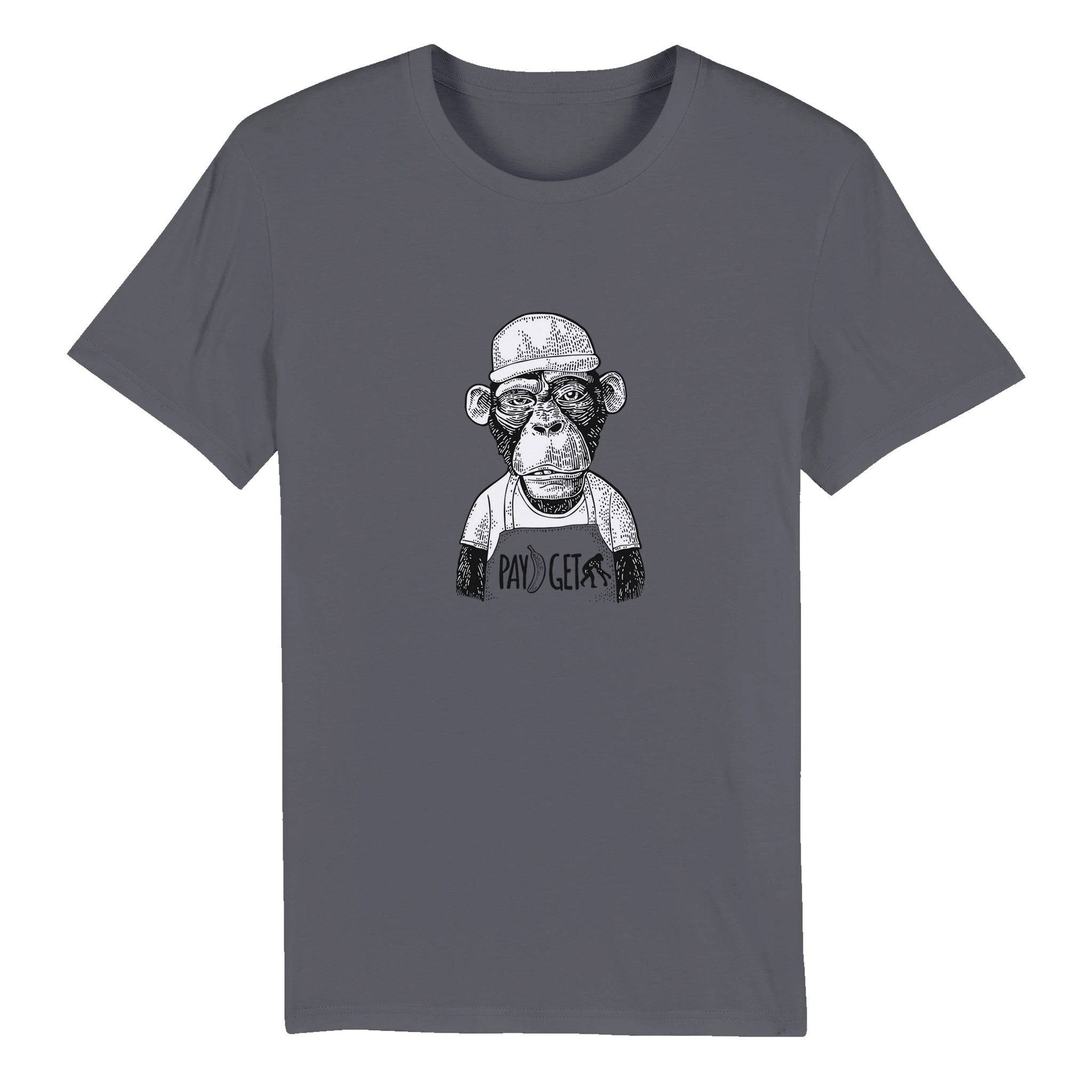 100% Organic Unisex T-shirt/Monkey-Banana - Enet Images