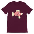 Budget Unisex Crewneck T-shirt/Funny-Fish - Enet Images