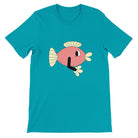 Budget Unisex Crewneck T-shirt/Funny-Fish - Enet Images