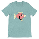 Budget Unisex Crewneck T-shirt/Funny-Fish - Enet Images