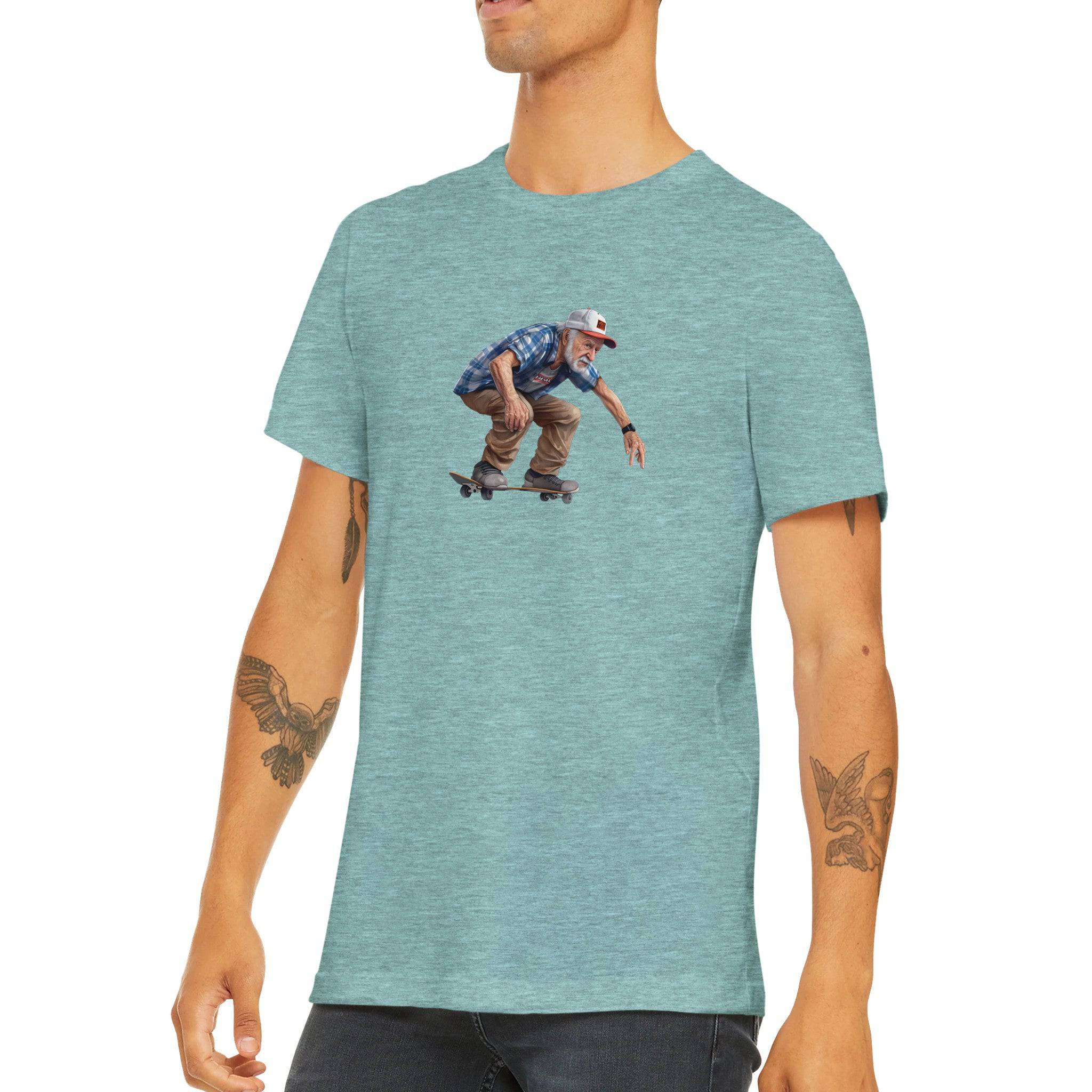 Budget Unisex Crewneck T-shirt/Grandpa-Skate - Enet Images