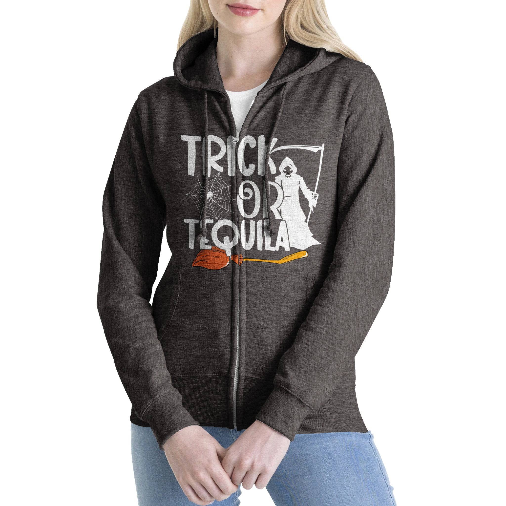 Premium Unisex Zip Hoodies/Trick-Or-Tequila - Enet Images