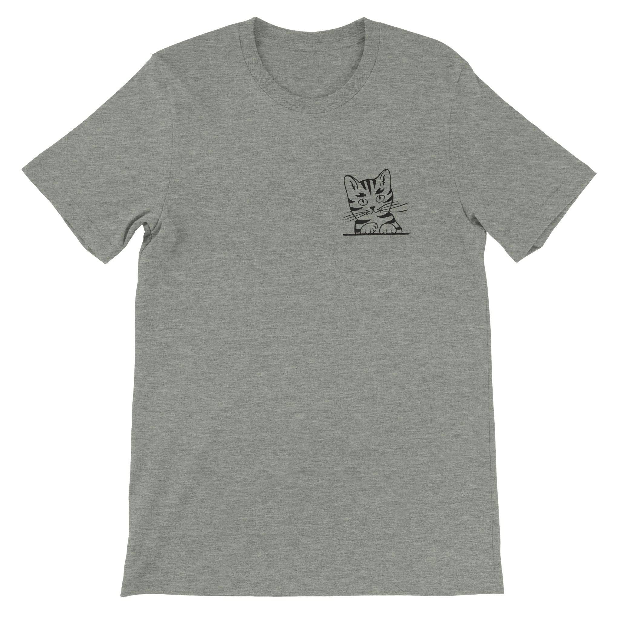 Budget Unisex Crewneck T-shirt/Cat-In-Pocket - Enet Images