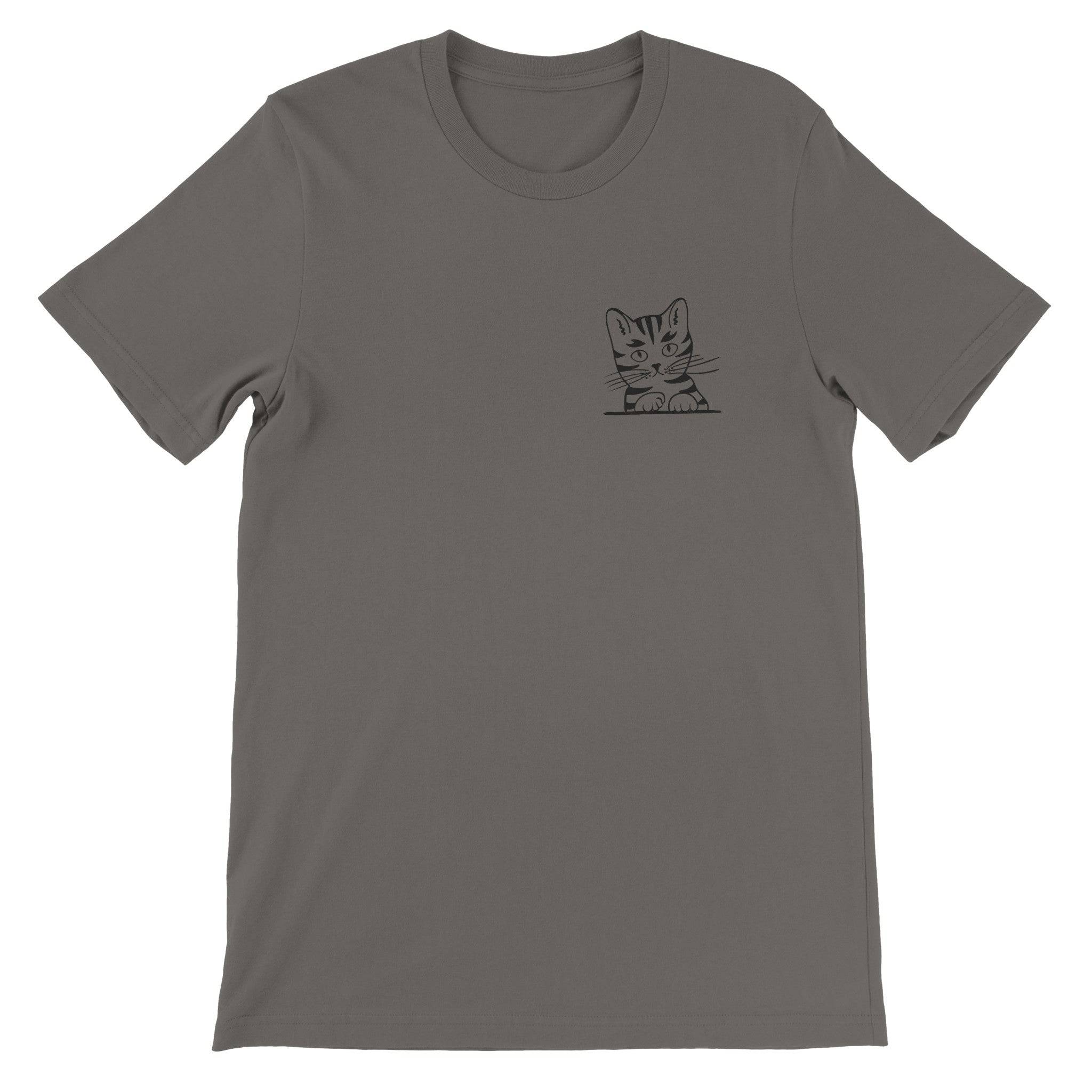 Budget Unisex Crewneck T-shirt/Cat-In-Pocket - Enet Images