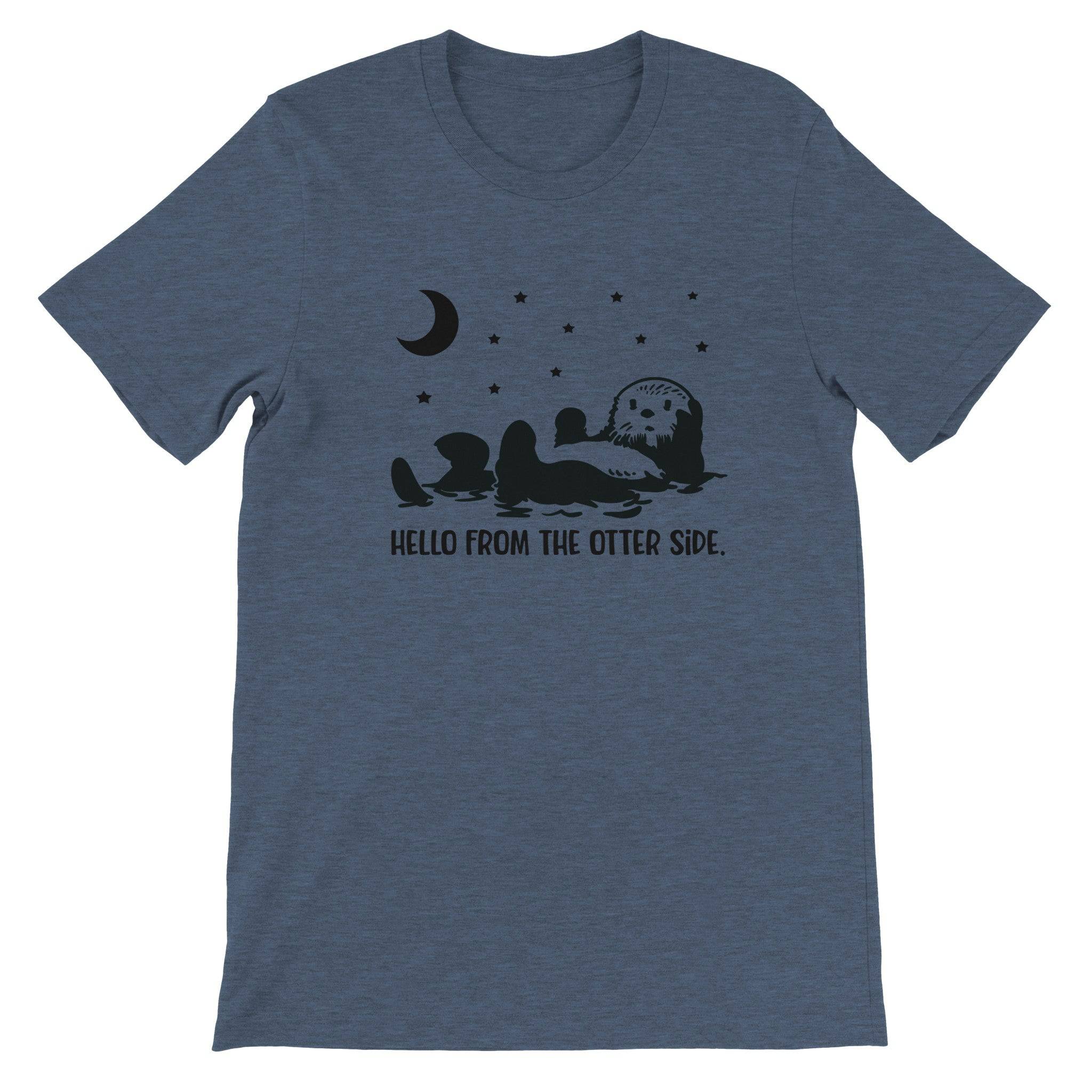 Budget Unisex Crewneck T-shirt/Hello-From-The-Otter-Side - Enet Images