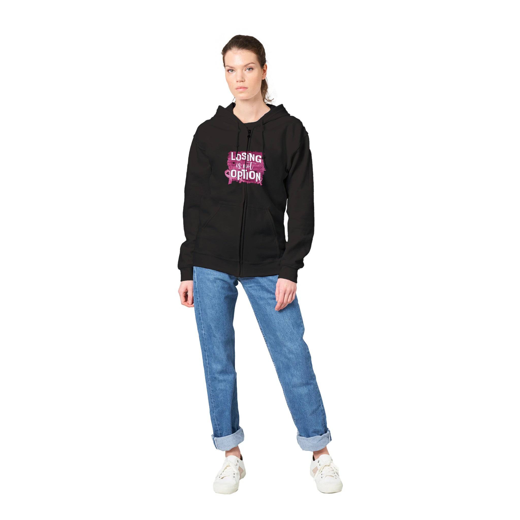 Premium Unisex Zip Hoodies/Losing-Is-Not-An-Option - Enet Images