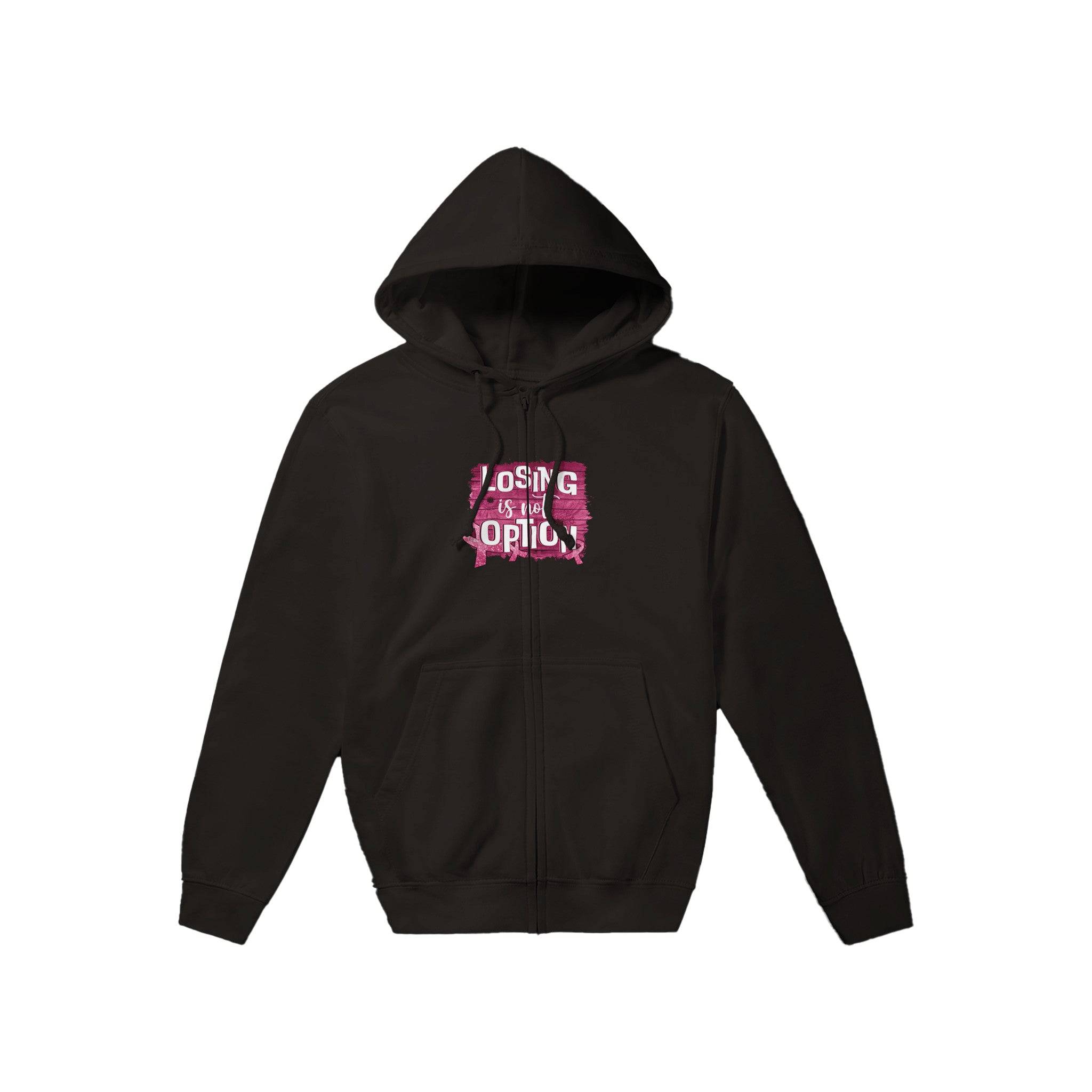 Premium Unisex Zip Hoodies/Losing-Is-Not-An-Option - Enet Images