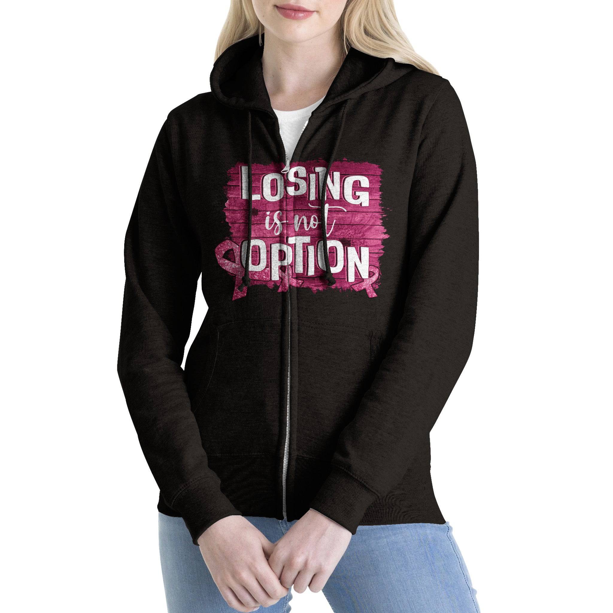 Premium Unisex Zip Hoodies/Losing-Is-Not-An-Option - Enet Images