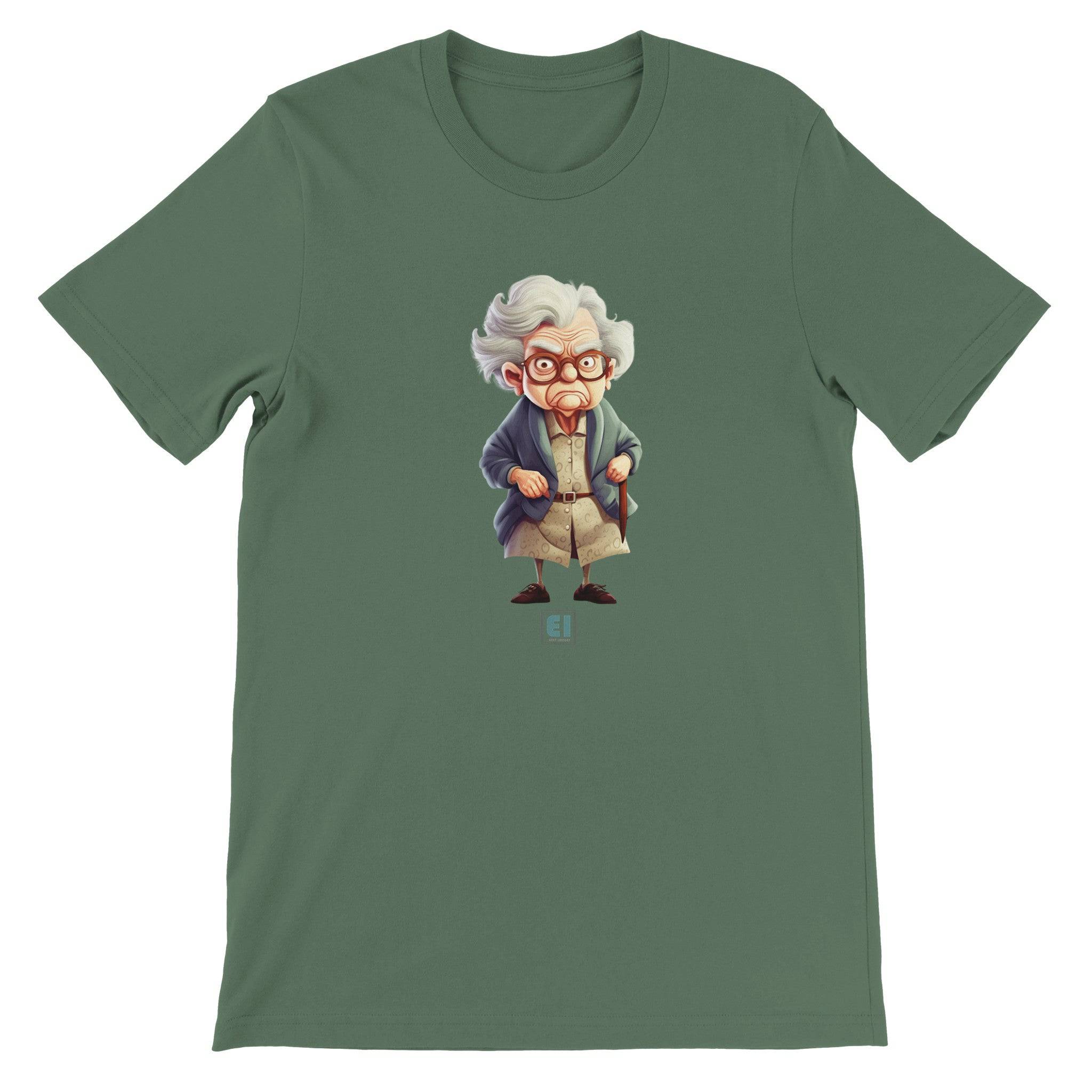 Budget Unisex Crewneck T-shirt/Angry-Grandma - Enet Images