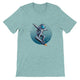 Budget Unisex Crewneck T-shirt/Astronaut-Skate-Fire - Enet Images