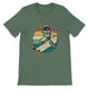 Budget Unisex Crewneck T-shirt/Astronaut-Skateboard-retro - Enet Images
