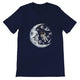 Budget Unisex Crewneck T-shirt/Astronaut-Swing-Skull - Enet Images