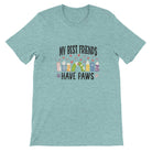 Budget Unisex Crewneck T-shirt/Best-Friends-Have-Paws - Enet Images