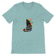 Budget Unisex Crewneck T-shirt/Black-Cat-Is-Everything - Enet Images