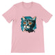 Budget Unisex Crewneck T-shirt/Blue-Cat - Enet Images