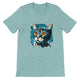 Budget Unisex Crewneck T-shirt/Blue-Cat - Enet Images