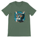 Budget Unisex Crewneck T-shirt/Blue-Cat - Enet Images