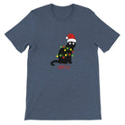 Budget Unisex Crewneck T-shirt/Cat-Christmas - Enet Images