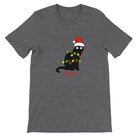 Budget Unisex Crewneck T-shirt/Cat-Christmas - Enet Images