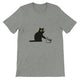 Budget Unisex Crewneck T-shirt/Cat-Coffee - Enet Images