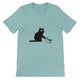 Budget Unisex Crewneck T-shirt/Cat-Coffee - Enet Images