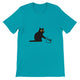 Budget Unisex Crewneck T-shirt/Cat-Coffee - Enet Images