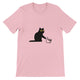 Budget Unisex Crewneck T-shirt/Cat-Coffee - Enet Images