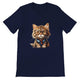 Budget Unisex Crewneck T-shirt/Cat-Glasses - Enet Images