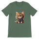 Budget Unisex Crewneck T-shirt/Cat-Glasses - Enet Images