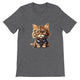 Budget Unisex Crewneck T-shirt/Cat-Glasses - Enet Images