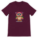 Budget Unisex Crewneck T-shirt/Colorful-Funny-Owl - Enet Images