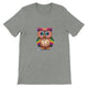 Budget Unisex Crewneck T-shirt/Colorful-Funny-Owl - Enet Images