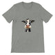 Budget Unisex Crewneck T-shirt/Cow-Face - Enet Images